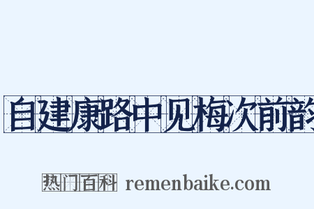 自建康路中见梅次前韵是什么意思的图片
